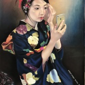 Viola Wanling Chen – “Girl's Mirrored by Her iPhone” – violachen2014@gmail.com