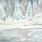 Cristina Rimniceanu – “Winter Twilight” – http://www.cristinapainting.com/