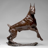 Yu Fan – “Tsunami (Doberman Pinscher)” - fanyusculpture@gmail.com