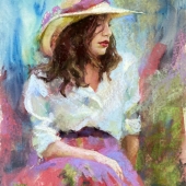 Barbara Berry - “Straw Hat” – https://www.barbaraberryart.com/