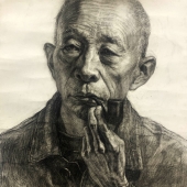 Yanqi Zhai - "Old Man with a Pipe” – http://www.yqzart.com/