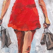 Lanny Sherwin - "A Red Day for Shopping (after Andre Kohn)” – http://www.lannysherwin.com/