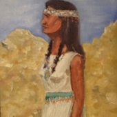 Pat Cabana Silva - "Indian Princess” – http://www.patsilvaartstudio.etsy.com/