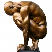 1st Place – Kevin Edwin Pettelle - "Crouching Man” – www.soulinbronze.com