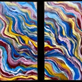 Halea Jo Downing – “Slow Chaos Diptych” – http://www.haleajo.design/