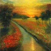 Stephen Krieger – “Flowered Fields” – www.stephenkriegerart.com