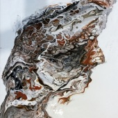 7th Place – Céline Bastien –  "Brown Abstract Pouring" – www.celinebastien.pb.online