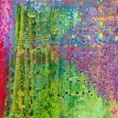 Cori Carroll – “Abstract Green and Pink” - www.corigallery.com