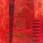 Cynthia Coldren – “Corrugated Crimson” - www.cynthiacoldrenfineart.com