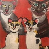 Monserrat Gomez – “The Four Cats” – www.monserratgomezart.weebly.com