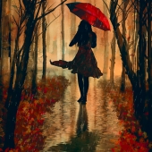 Hon. Mention - Barbara Mierau-Klein – “Rainy Fall”