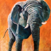 Jasmine Masako Elliott - “Elephant Emerges” –  www.punchpourpaint.com