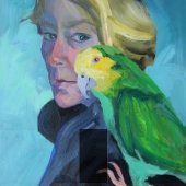 Barbara L Lawrence - “Me on the Shoulder of an Artist” –  www.barbaralawrenceart.com