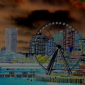 Chris Buckley - “Seattle Wheel” – www.chrisbuckleyart.com