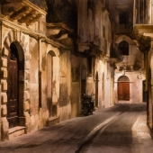 7th Place - Barbara Mierau-Klein - “Night Street” – www.barbaramierauklein.com