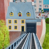 SM - Toni Silber-Delerive - “Funicular in Quebec City” – www.tonisart.com