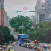 SM - Chih-Mei Chiu - “Pink Sunset” – www.artmajeur.com/alicechiu8162