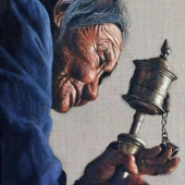 Hannah Li – “Grandma's Prayer Wheel” - www.hannahliart.org