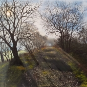 Hazel Thomson – “Misty Morning Trail” – www.hazelthomsonart.com