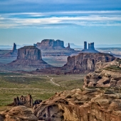 Santini2 (1) Img #1 Monument Valley from atop Hunt's Mesa, AZ