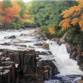 David L Leister - “Upper Falls, Swift River” – www.davidleisterfineart.com