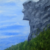 Pat Cabana Silva - “Old Man of the Mountain” – www.patsilvaartstudio.etsy.com