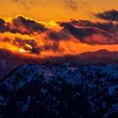 Per Farny - “Sunset Across the Olympics” – www.perfarny.com