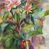 Joanna Zakrzewski - “Rose Garden” – https://www.artmajeur.com/joannathepainter