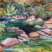 Linda LoPilaro - “Babbling Brook” – https://fineartamerica.com/art/linda+lopilato