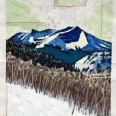 Jesse Hill - “Red Mountain in Blue (Colorado)” – http://www.jessehillstudio.com/