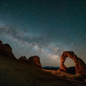 Lindsay Thomson - “Milky Way over Delicate Arch” – http://lthomson.art/