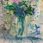 Barbara T Hart - “Blue Flower” – http://www.barbaraphelpshart.com/