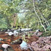 Murray William Cole Ince - "Painting Fingle Bridge” – http://www.murrayince.com/