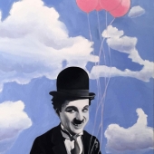 Jessica Lepore - "Charlie Chaplin with Balloons” – jessicalepore7@gmail.com