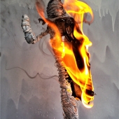 Alexandre Nodopaka – “Wire sculpture-ON FIRE” - alexnodopaka2@gmail.com