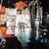 Hon. Mention - Stephen Edwards - "Noon at the Oasis” – www.stephen-edwards-artist.com