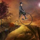 Hon. Mention - Christina Brunton – “Penny Farthing Ride” – https://christinabrunton.art